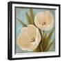 Blue Morning Tulips II-Vivien Rhyan-Framed Art Print