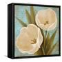 Blue Morning Tulips II-Vivien Rhyan-Framed Stretched Canvas