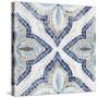 Blue Morrocan Tile-Eva Watts-Stretched Canvas