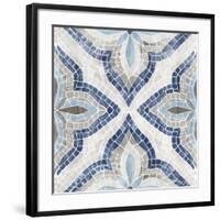 Blue Morrocan Tile-Eva Watts-Framed Art Print