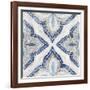 Blue Morrocan Tile-Eva Watts-Framed Art Print