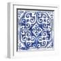 Blue Mosaic Tile II-Eva Watts-Framed Art Print