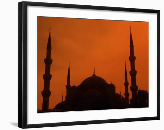 Blue Mosque at Sunset, Istanbul, Turkey-Bill Bachmann-Framed Photographic Print