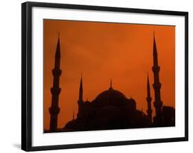 Blue Mosque at Sunset, Istanbul, Turkey-Bill Bachmann-Framed Photographic Print