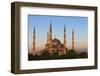 Blue Mosque at sunset, Istanbul, Turkey-Keren Su-Framed Photographic Print