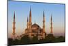 Blue Mosque at sunset, Istanbul, Turkey-Keren Su-Mounted Photographic Print