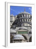 Blue Mosque Domes under an Intense Blue Sky-Eleanor Scriven-Framed Photographic Print