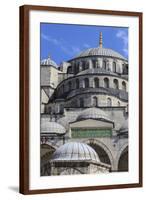 Blue Mosque Domes under an Intense Blue Sky-Eleanor Scriven-Framed Photographic Print