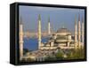 Blue Mosque in Sultanahmet, Overlooking the Bosphorus, Istanbul, Turkey-Gavin Hellier-Framed Stretched Canvas