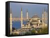 Blue Mosque in Sultanahmet, Overlooking the Bosphorus, Istanbul, Turkey-Gavin Hellier-Framed Stretched Canvas
