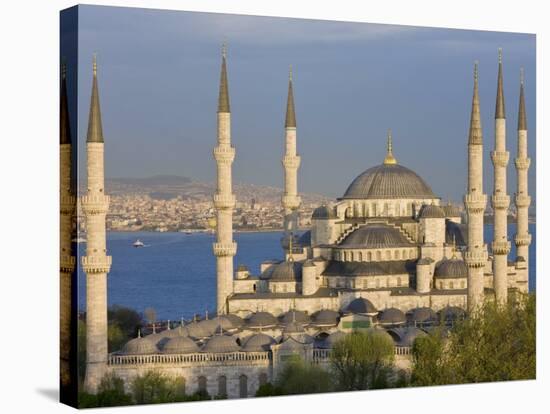 Blue Mosque in Sultanahmet, Overlooking the Bosphorus, Istanbul, Turkey-Gavin Hellier-Stretched Canvas
