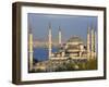 Blue Mosque in Sultanahmet, Overlooking the Bosphorus, Istanbul, Turkey-Gavin Hellier-Framed Photographic Print