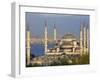 Blue Mosque in Sultanahmet, Overlooking the Bosphorus, Istanbul, Turkey-Gavin Hellier-Framed Photographic Print