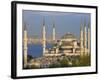 Blue Mosque in Sultanahmet, Overlooking the Bosphorus, Istanbul, Turkey-Gavin Hellier-Framed Photographic Print