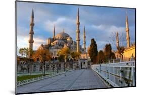 Blue Mosque, Istambul into Sunrise Lights-David Ionut-Mounted Photographic Print