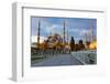 Blue Mosque, Istambul into Sunrise Lights-David Ionut-Framed Photographic Print