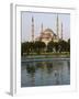 Blue Mosque Reflected in Pond, Sultanahmet Square, Istanbul, Turkey, Europe-Martin Child-Framed Photographic Print