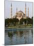 Blue Mosque Reflected in Pond, Sultanahmet Square, Istanbul, Turkey, Europe-Martin Child-Mounted Photographic Print