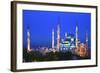 Blue Mosque (Sultan Ahmet Camii), UNESCO World Heritage Site, at Dusk, Istanbul, Turkey, Europe-Neil Farrin-Framed Photographic Print