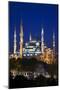 Blue Mosque (Sultan Ahmet Camii), UNESCO World Heritage Site, at Dusk, Istanbul, Turkey, Europe-Neil Farrin-Mounted Photographic Print