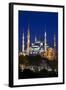 Blue Mosque (Sultan Ahmet Camii), UNESCO World Heritage Site, at Dusk, Istanbul, Turkey, Europe-Neil Farrin-Framed Photographic Print