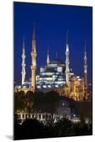 Blue Mosque (Sultan Ahmet Camii), UNESCO World Heritage Site, at Dusk, Istanbul, Turkey, Europe-Neil Farrin-Mounted Photographic Print