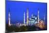 Blue Mosque (Sultan Ahmet Camii), UNESCO World Heritage Site, at Dusk, Istanbul, Turkey, Europe-Neil Farrin-Mounted Photographic Print