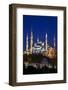 Blue Mosque (Sultan Ahmet Camii), UNESCO World Heritage Site, at Dusk, Istanbul, Turkey, Europe-Neil Farrin-Framed Photographic Print