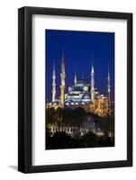 Blue Mosque (Sultan Ahmet Camii), UNESCO World Heritage Site, at Dusk, Istanbul, Turkey, Europe-Neil Farrin-Framed Photographic Print