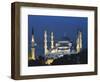 Blue Mosque (Sultan Ahmet Mosque) at Night, Istanbul, Turkey-Lee Frost-Framed Photographic Print