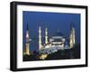 Blue Mosque (Sultan Ahmet Mosque) at Night, Istanbul, Turkey-Lee Frost-Framed Photographic Print