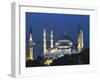 Blue Mosque (Sultan Ahmet Mosque) at Night, Istanbul, Turkey-Lee Frost-Framed Photographic Print