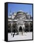 Blue Mosque (Sultan Ahmet Mosque), Unesco World Heritage Site, Istanbul, Turkey, Eurasia-Michael Short-Framed Stretched Canvas