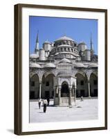 Blue Mosque (Sultan Ahmet Mosque), Unesco World Heritage Site, Istanbul, Turkey, Eurasia-Michael Short-Framed Photographic Print