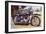 Blue Motorcycle-null-Framed Art Print