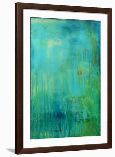 Blue Mountain Rain II-Erin Ashley-Framed Art Print