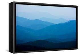 Blue Mountains, Blue Ridge Parkway, Virginia-Paul Souders-Framed Stretched Canvas