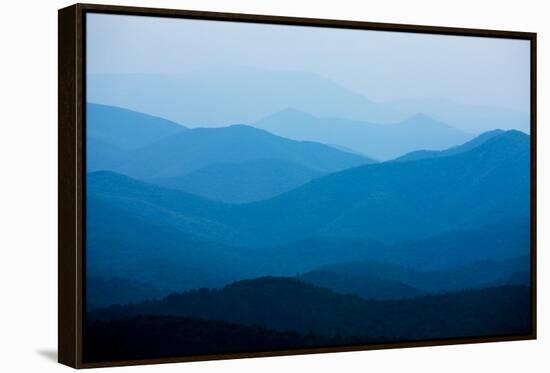 Blue Mountains, Blue Ridge Parkway, Virginia-Paul Souders-Framed Stretched Canvas