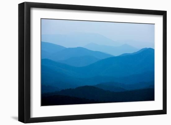 Blue Mountains, Blue Ridge Parkway, Virginia-Paul Souders-Framed Premium Photographic Print