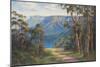 Blue Mountains Bushwalk-John Bradley-Mounted Giclee Print