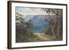 Blue Mountains Bushwalk-John Bradley-Framed Giclee Print