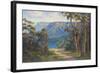 Blue Mountains Bushwalk-John Bradley-Framed Giclee Print