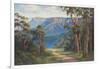 Blue Mountains Bushwalk-John Bradley-Framed Giclee Print