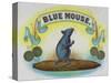 Blue Mouse Brand Cigar Box Label-Lantern Press-Stretched Canvas