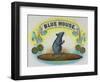 Blue Mouse Brand Cigar Box Label-Lantern Press-Framed Art Print