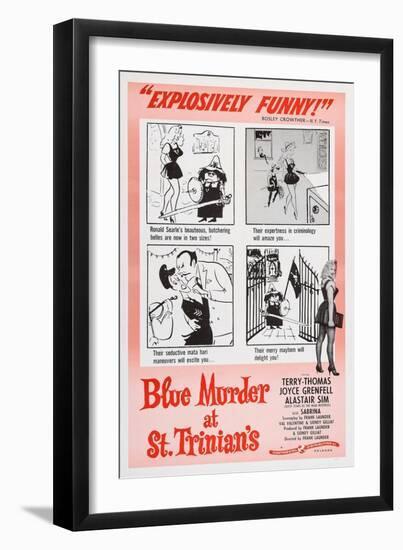 Blue Murder at St. Trinian's, Lower Right: Sabrina, 1957-null-Framed Art Print