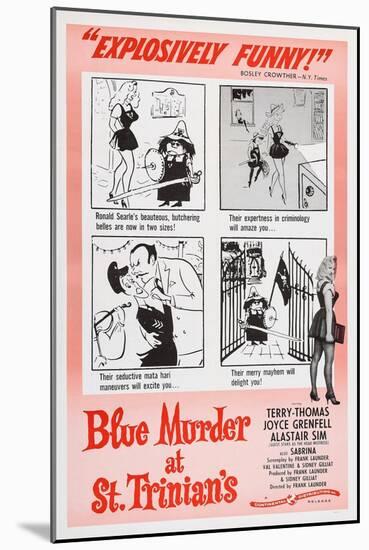 Blue Murder at St. Trinian's, Lower Right: Sabrina, 1957-null-Mounted Art Print