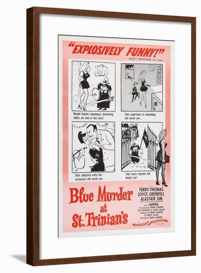 Blue Murder at St. Trinian's, Lower Right: Sabrina, 1957-null-Framed Art Print