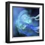 Blue Nebula-null-Framed Art Print