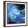 Blue Nebula-null-Framed Art Print
